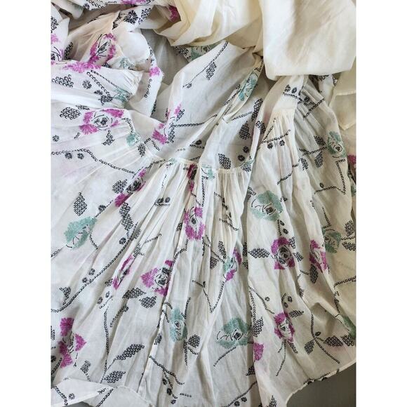 NWT Isabel Marant Etoile Giana Floral Maxi Dress Size 38 US 6 Ecru #1E502 - Picture 12 of 15